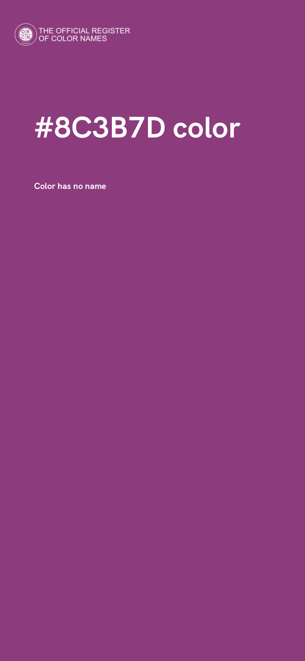 #8C3B7D color image