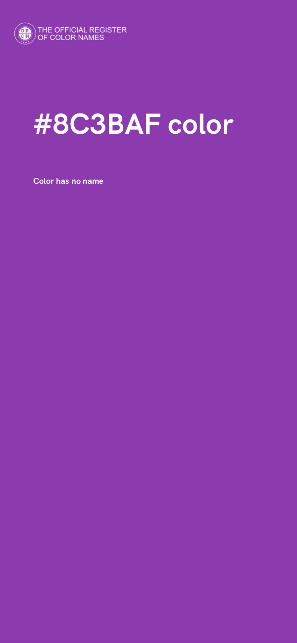 #8C3BAF color image