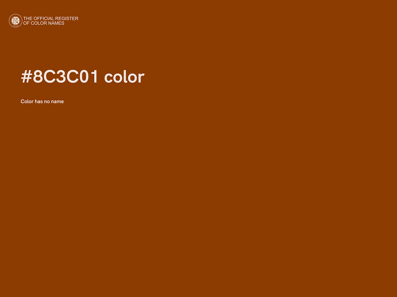#8C3C01 color image