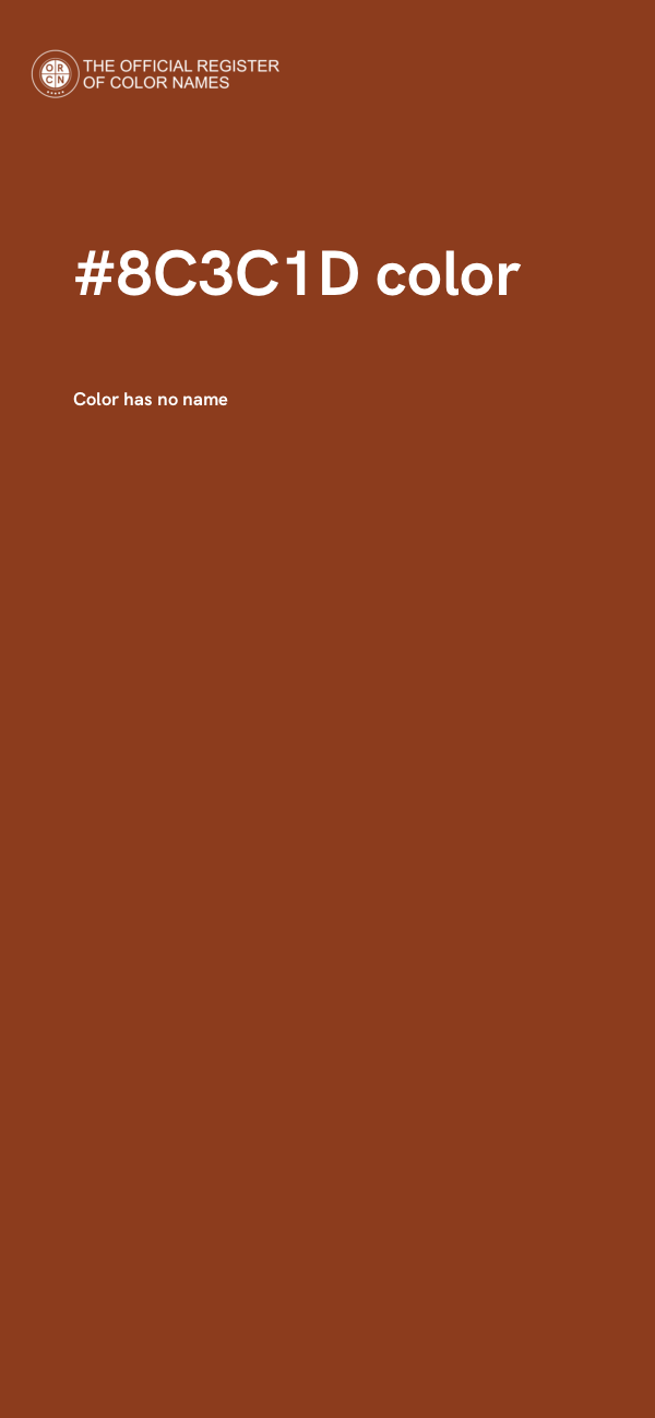 #8C3C1D color image
