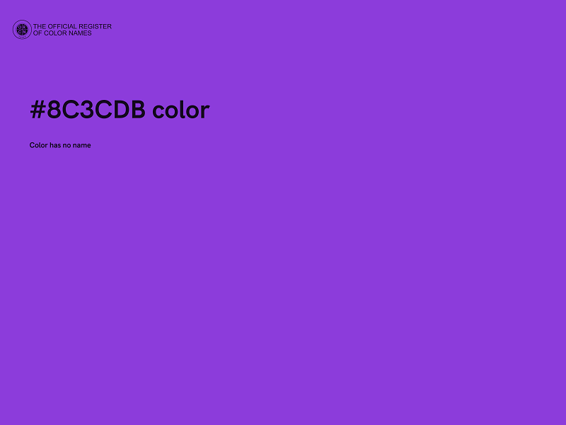 #8C3CDB color image