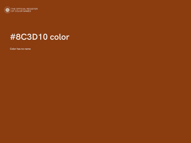 #8C3D10 color image