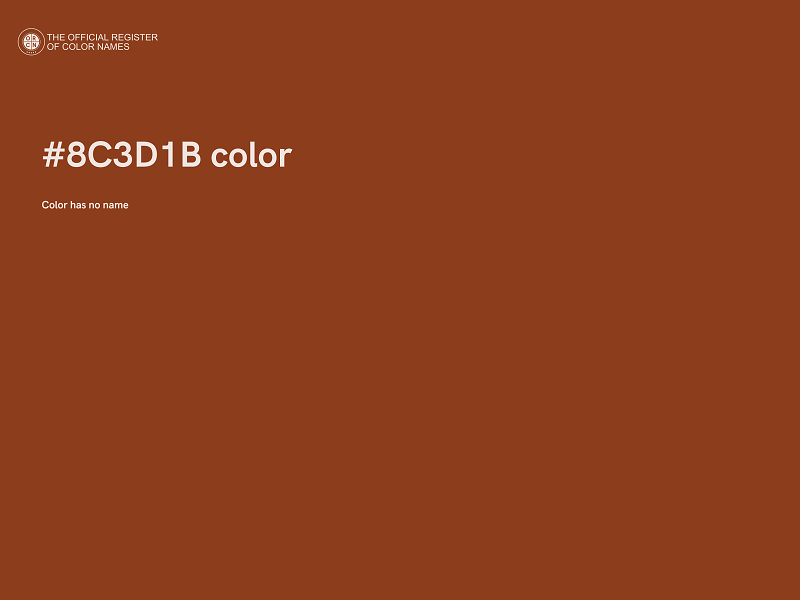 #8C3D1B color image