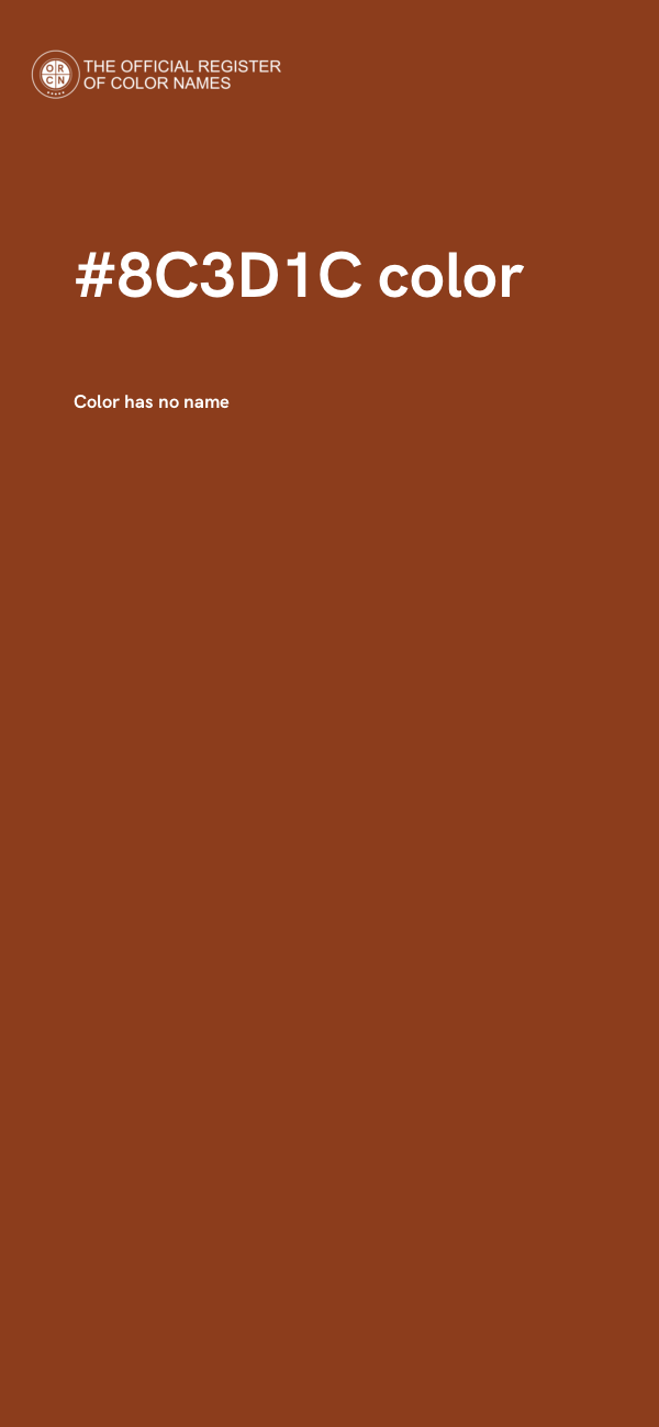 #8C3D1C color image
