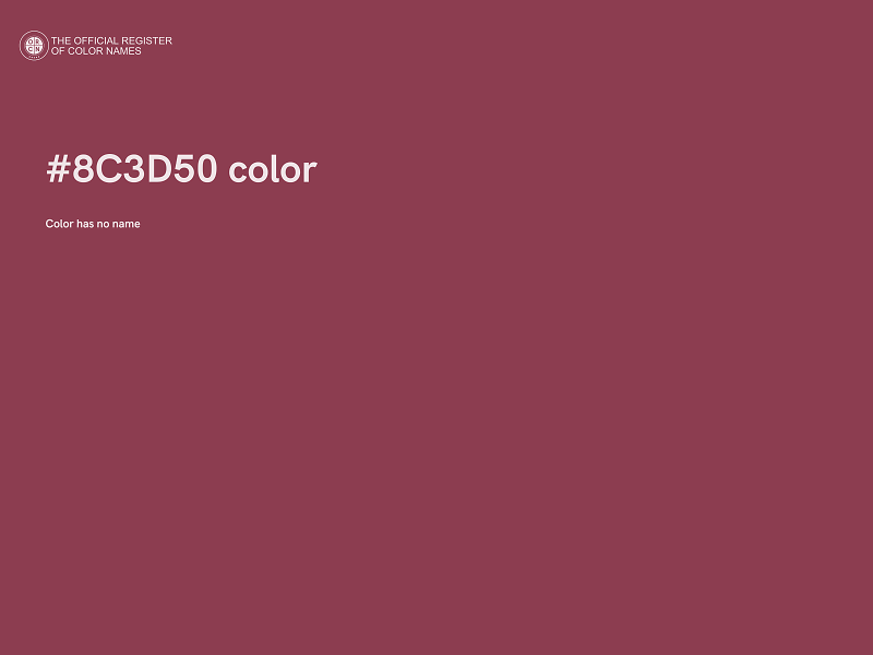 #8C3D50 color image
