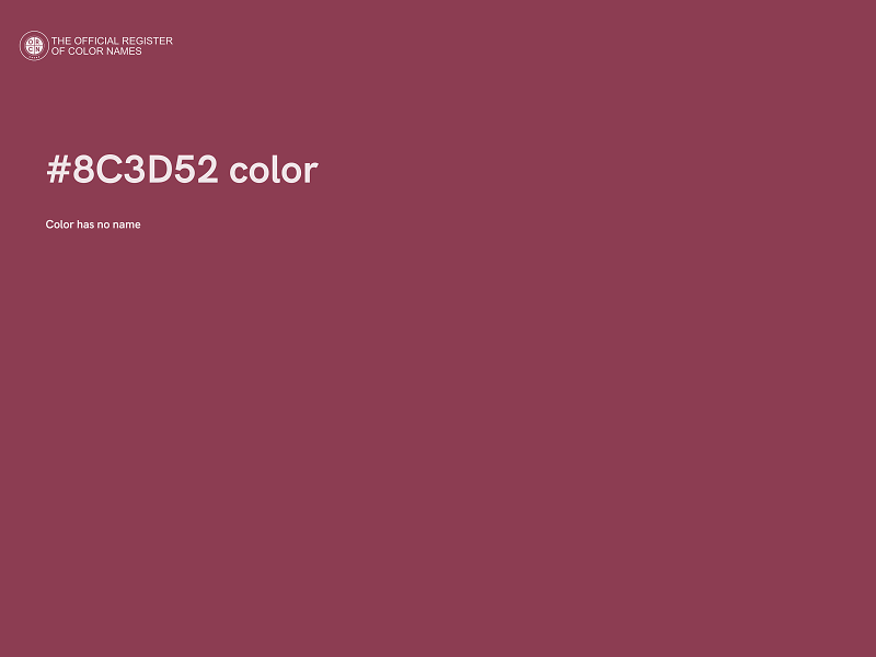 #8C3D52 color image