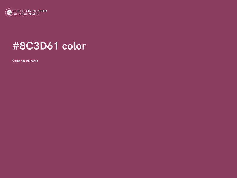 #8C3D61 color image