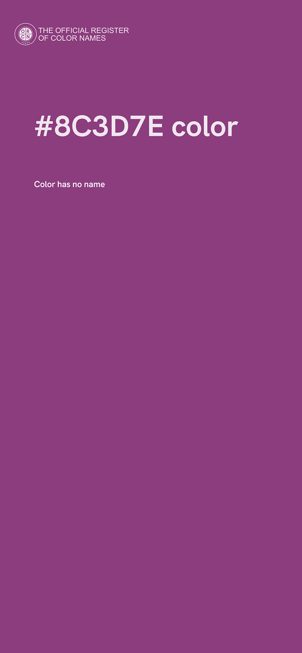 #8C3D7E color image
