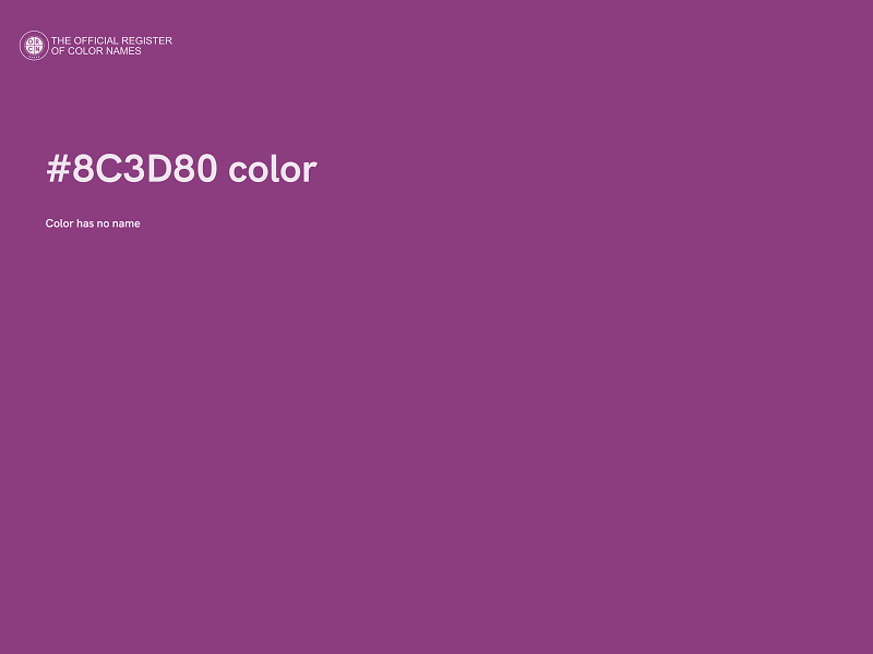 #8C3D80 color image