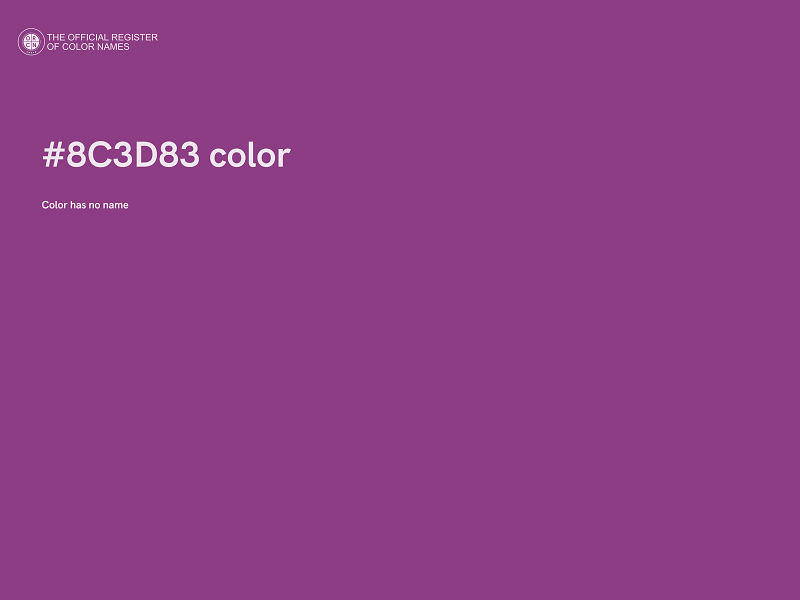 #8C3D83 color image