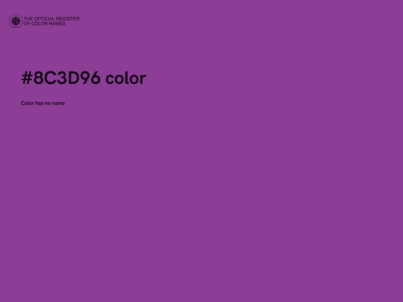 #8C3D96 color image