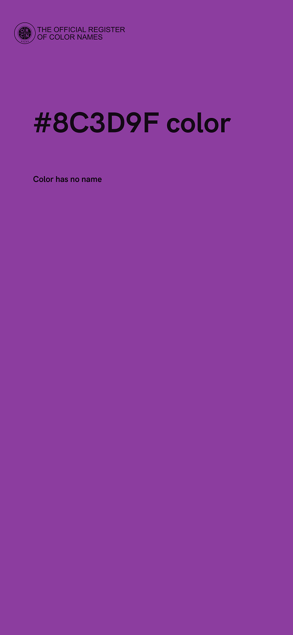 #8C3D9F color image