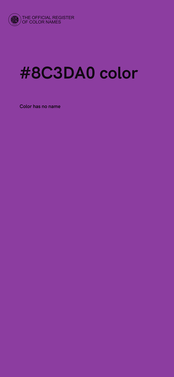 #8C3DA0 color image