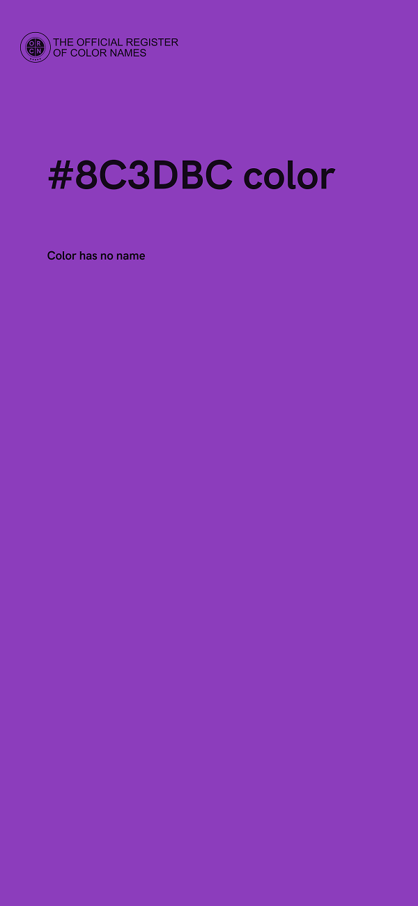 #8C3DBC color image