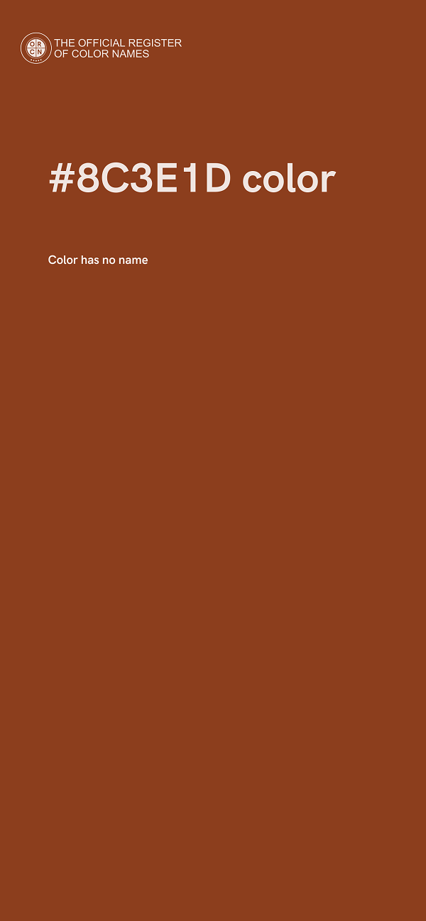 #8C3E1D color image