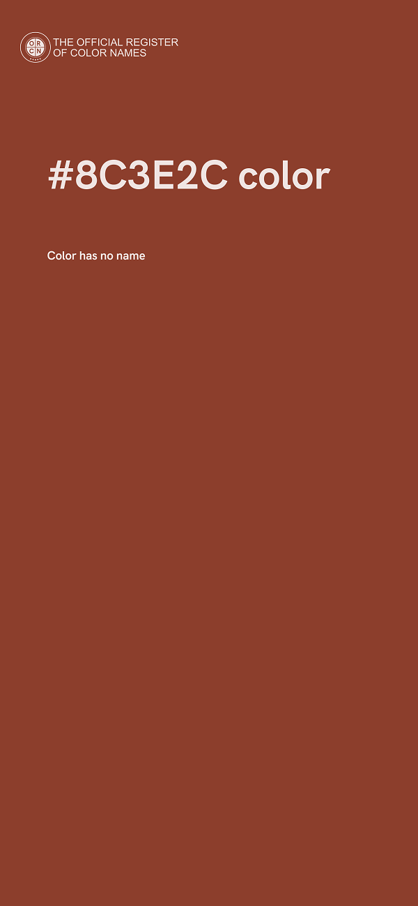 #8C3E2C color image