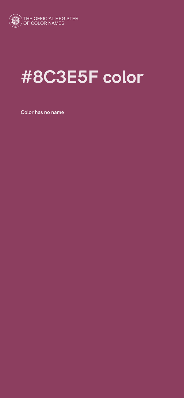 #8C3E5F color image