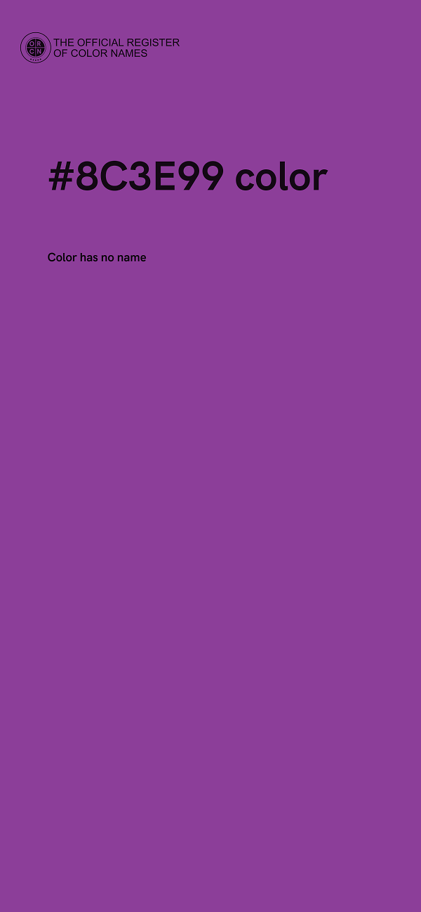#8C3E99 color image
