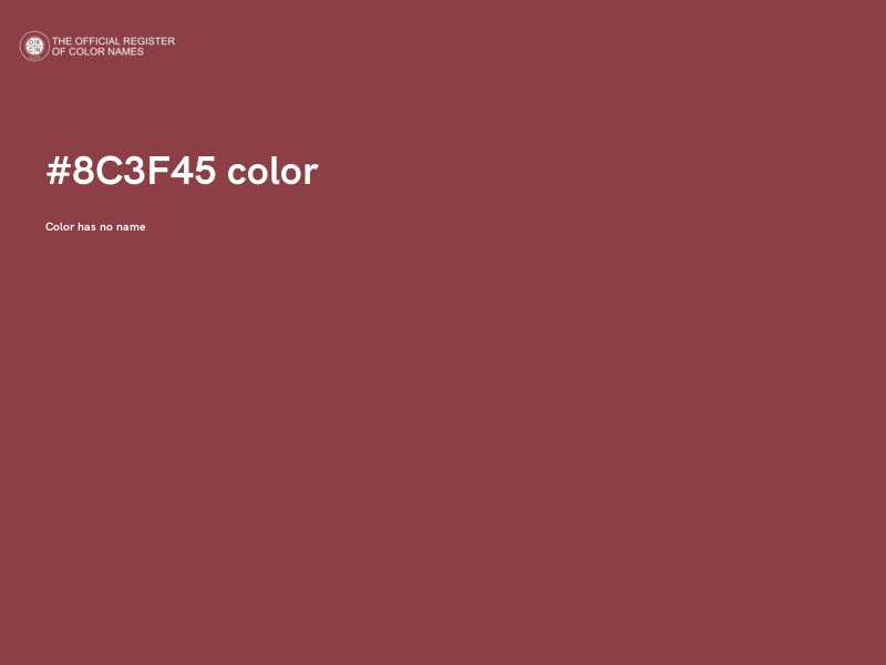 #8C3F45 color image