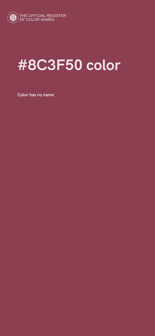 #8C3F50 color image
