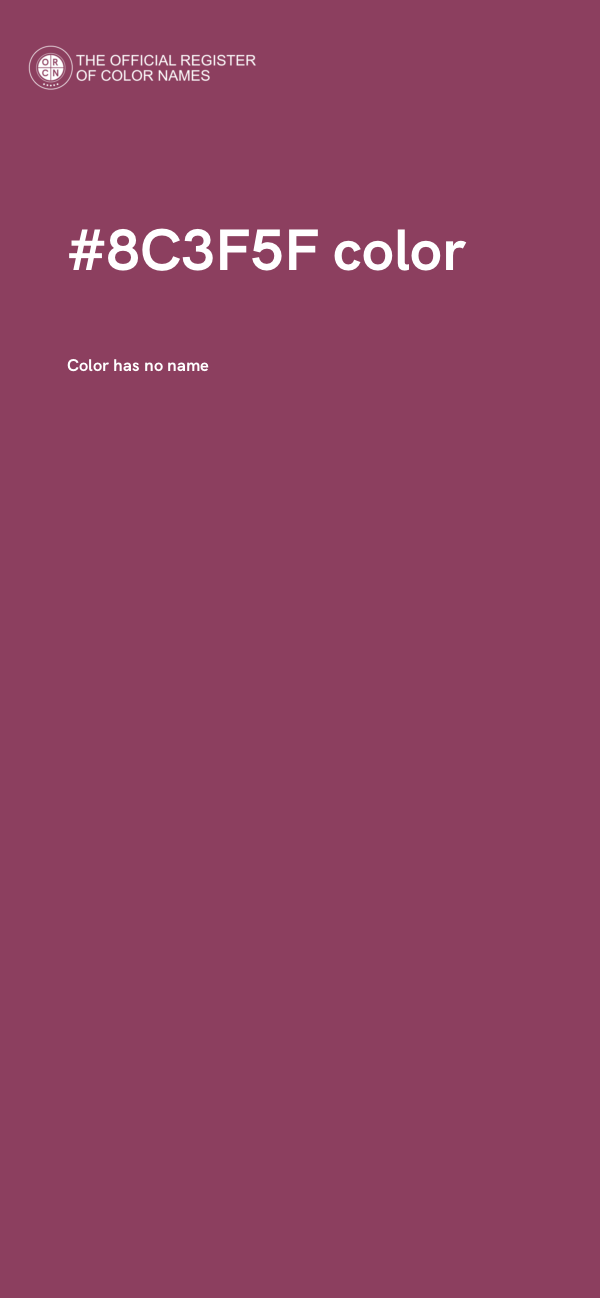 #8C3F5F color image