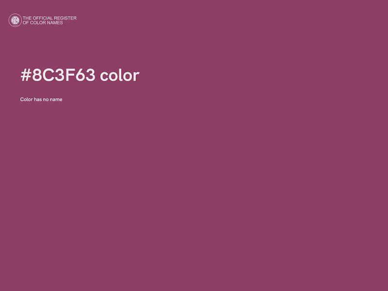 #8C3F63 color image