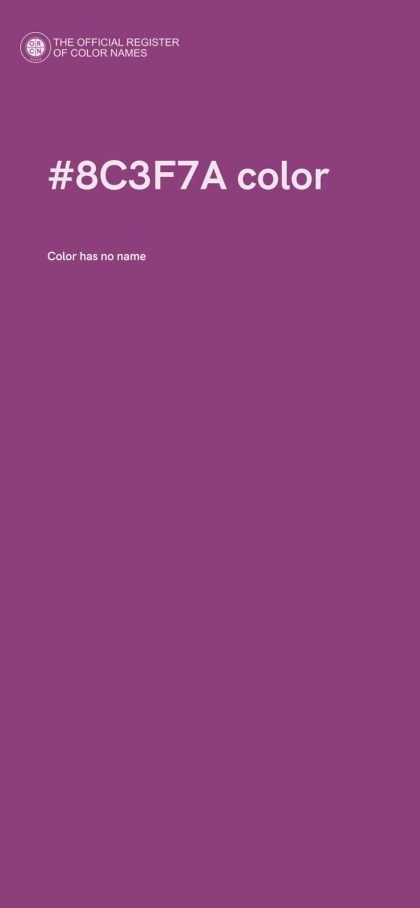 #8C3F7A color image