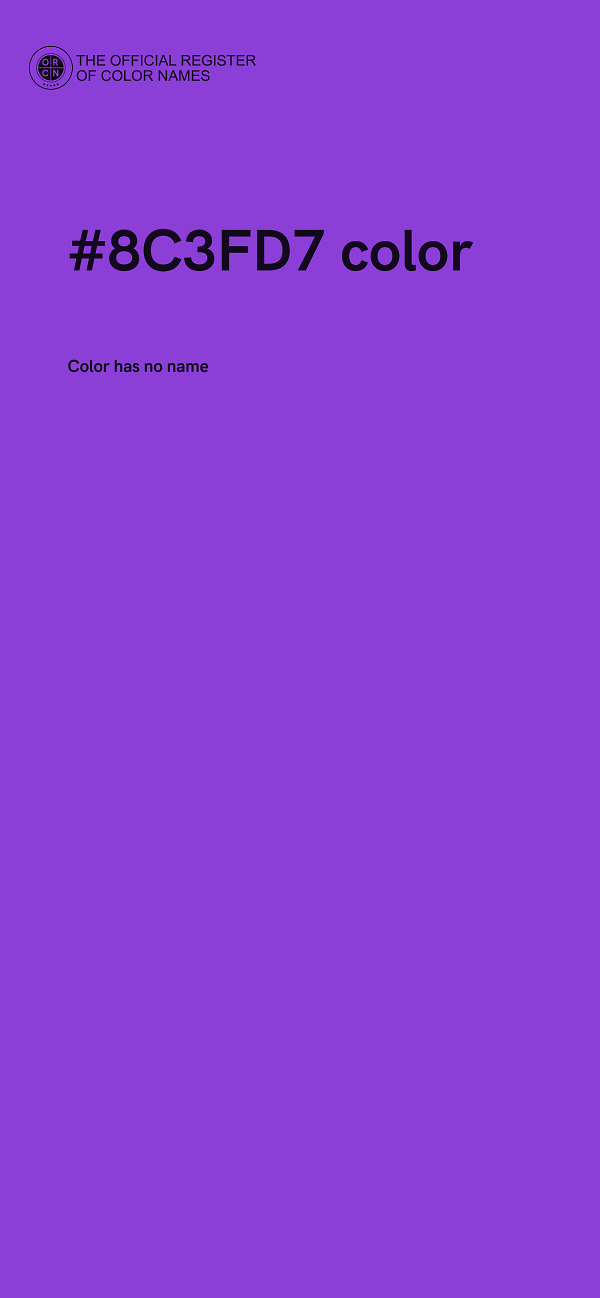 #8C3FD7 color image