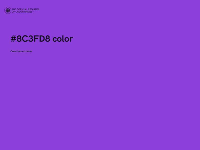 #8C3FD8 color image