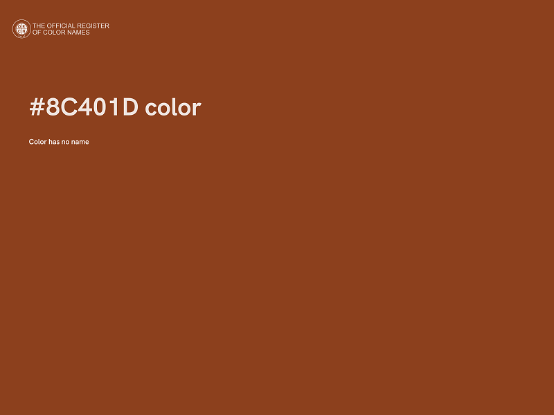 #8C401D color image