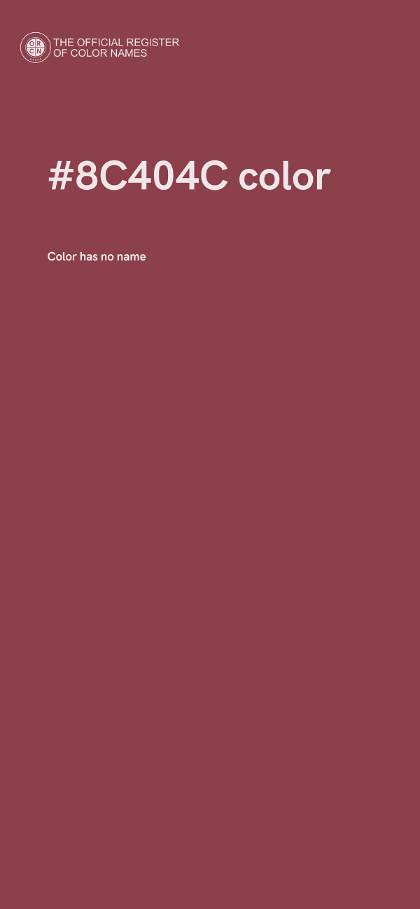 #8C404C color image