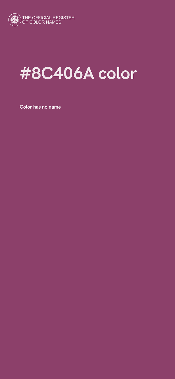 #8C406A color image