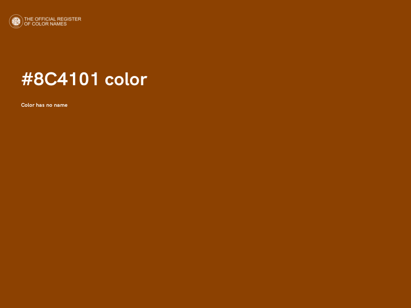 #8C4101 color image