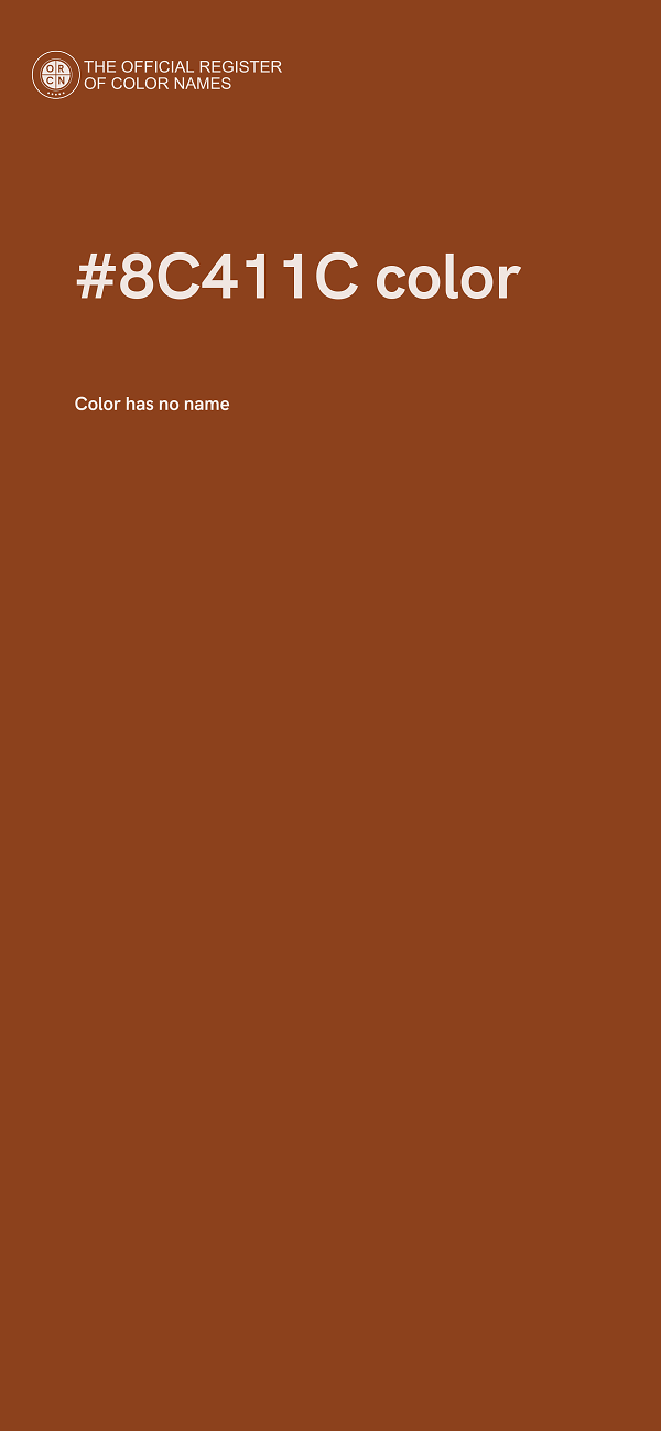 #8C411C color image