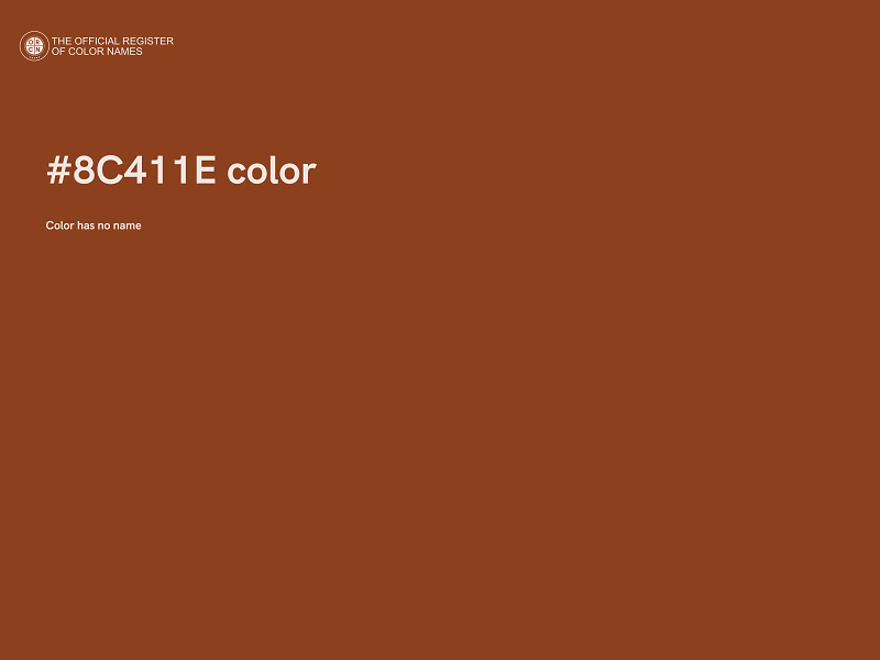 #8C411E color image