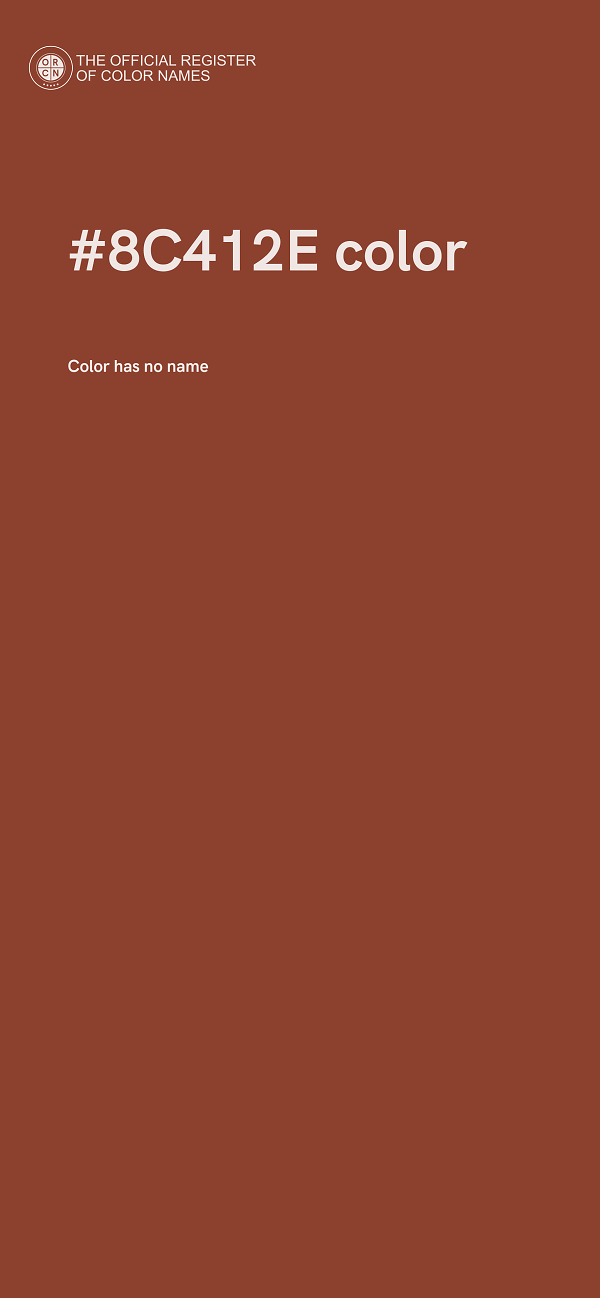 #8C412E color image