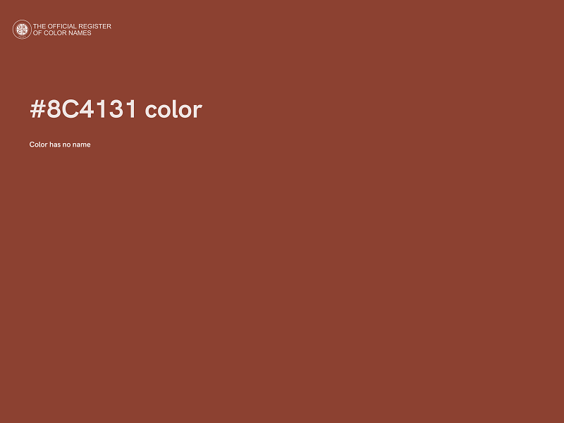 #8C4131 color image