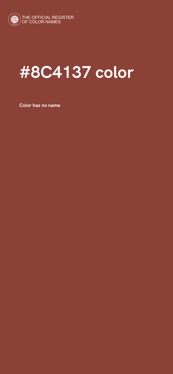 #8C4137 color image