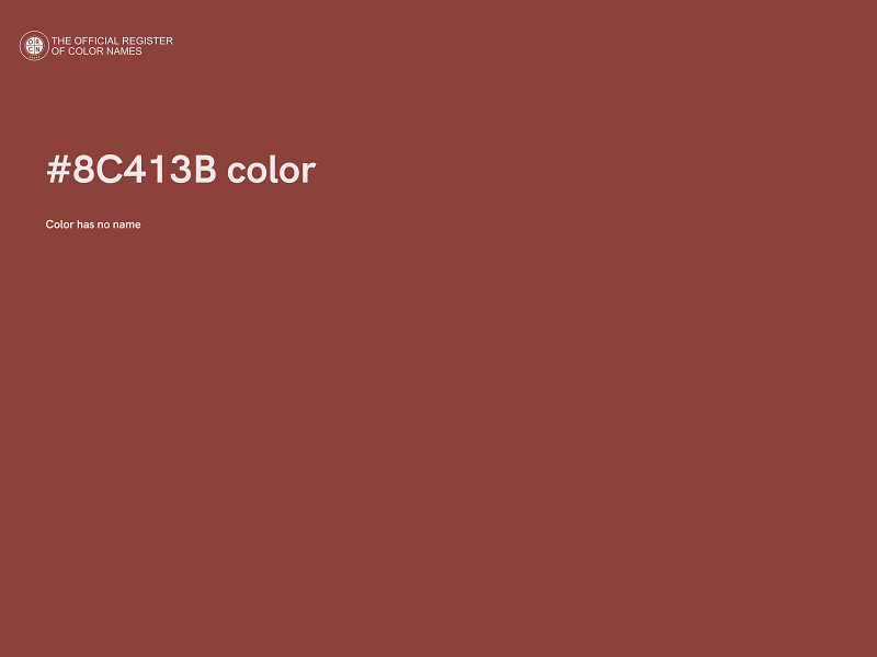 #8C413B color image