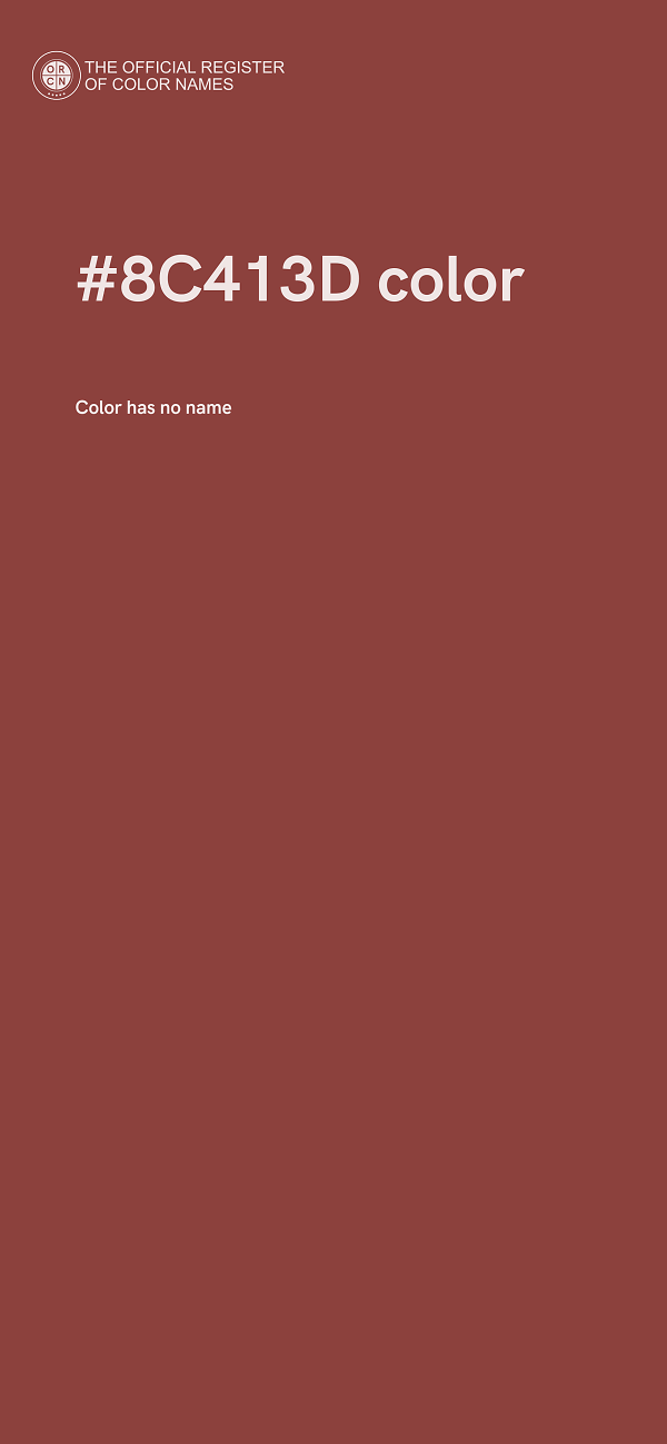#8C413D color image