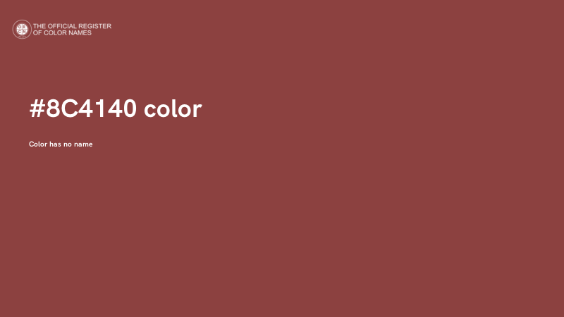 #8C4140 color image