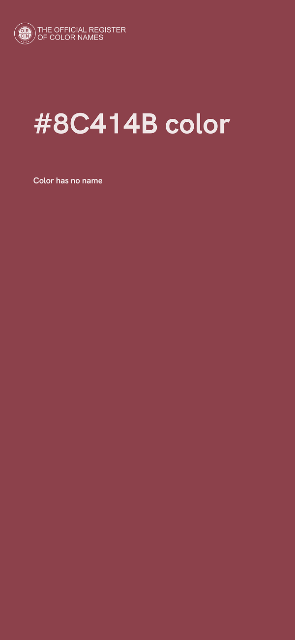 #8C414B color image