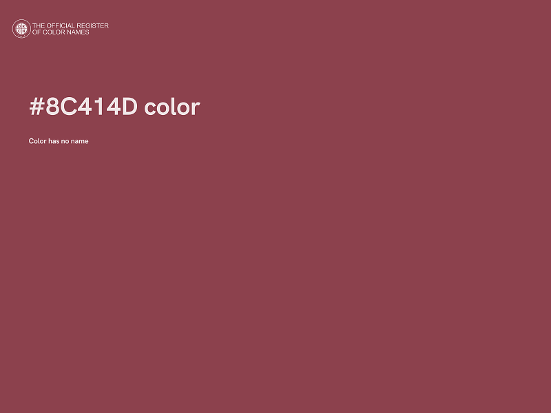 #8C414D color image