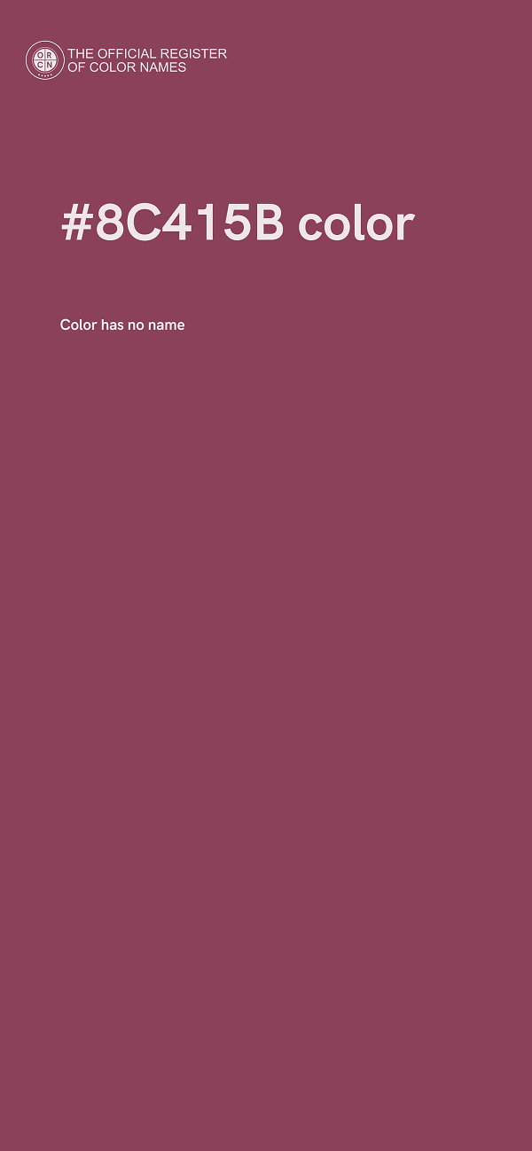 #8C415B color image