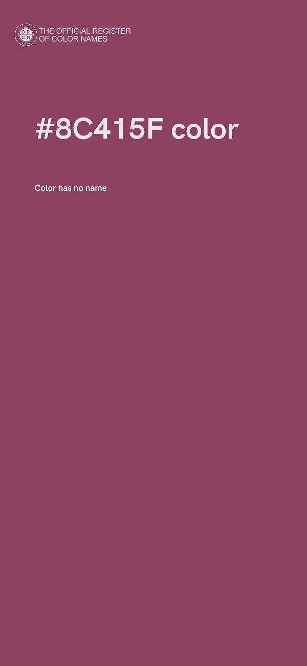#8C415F color image