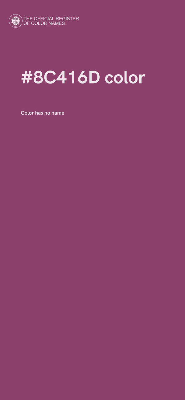#8C416D color image