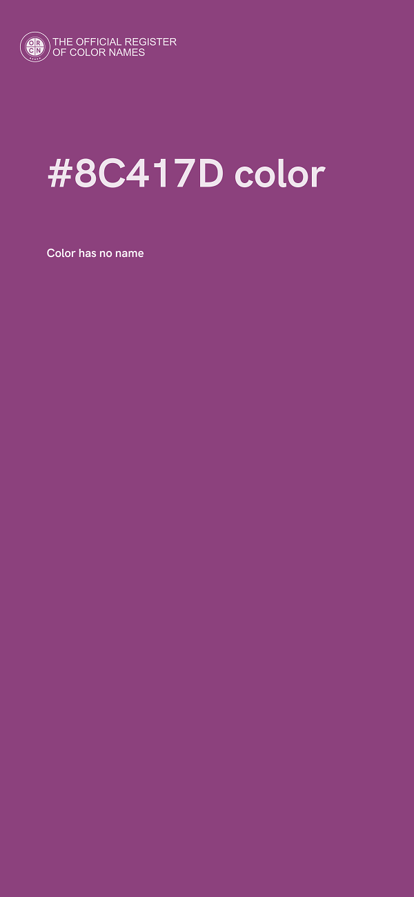 #8C417D color image