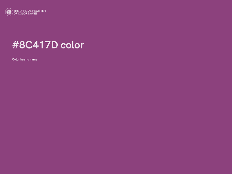 #8C417D color image