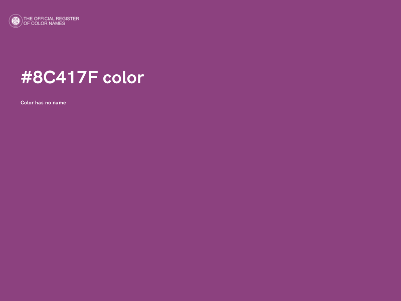 #8C417F color image