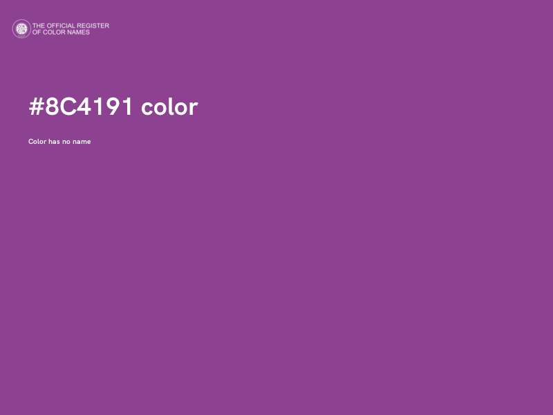 #8C4191 color image